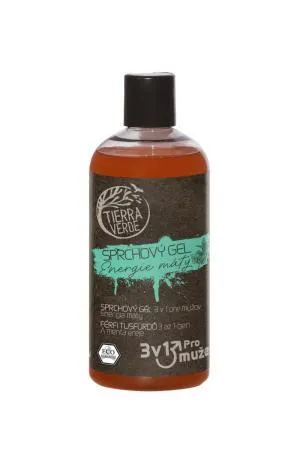 Tierra Verde  Gel za tuširanje 3 v 1 za moške Energy of mint steklenička 500 ml