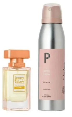 2PC Darilni set JENNY GLOW Olympia 30 ml + pršilo za telo