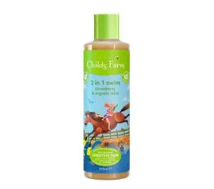 Childs Farm Gel za prhanje, šampon in balzam 3v1 po kopanju jagoda in meta 250 ml