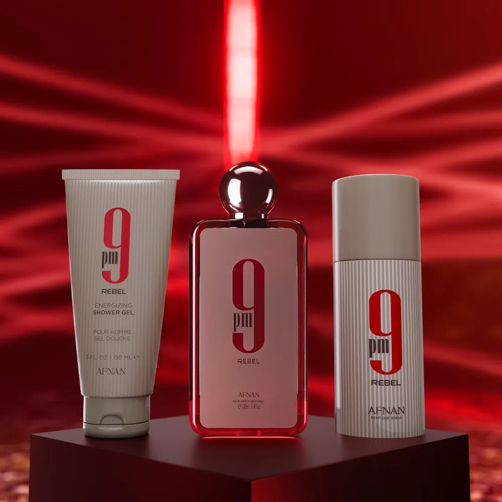 9 pm Rebel 100 ml + telesni sprej 150 ml + SG parfumirana voda unisex