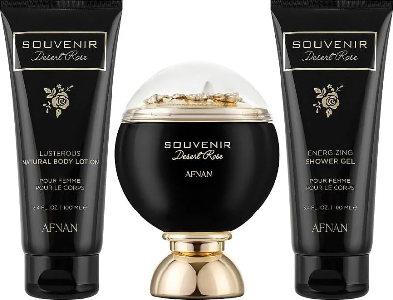 Souvenir Desert Rose U parfumirana voda 100 ml + losjon za telo 100 ml + gel za prhanje