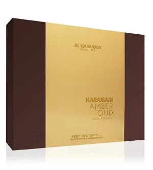 Al Haramain Amber Oud Gold Edition darilni set 75 ml + parfumska voda 30 ml + telesna meglica parfumska voda uniseks