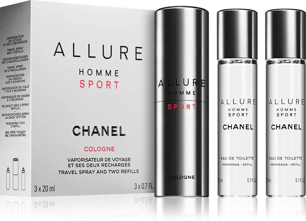 Allure Homme Sport EDC polnilo 20 ml + EDC polnilo 2 x 20 ml M 60 ml