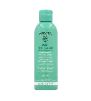 Apivita Just Bee Clear tonik za obraz za razširjene pore in črne ogrce