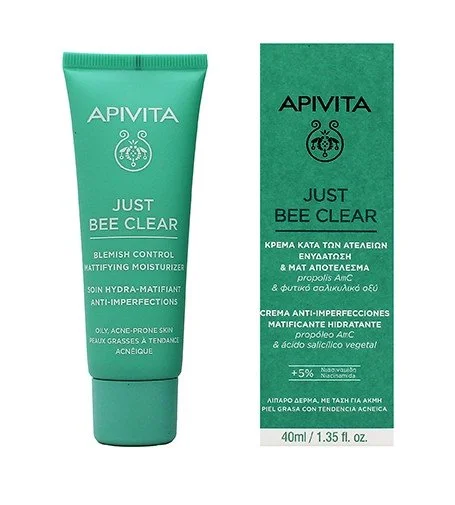 Just Bee Clear Blemish Control Mattifying Moisturizer vlažilna krema za obraz z niacinamidom 40 ml