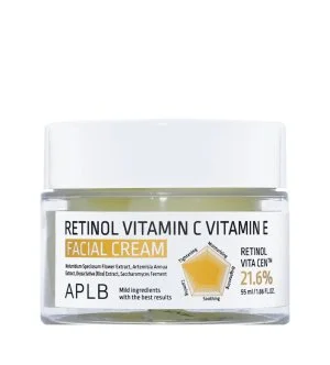 APLB Krema za obraz proti staranju z retinolom, vitaminom C in vitaminom E