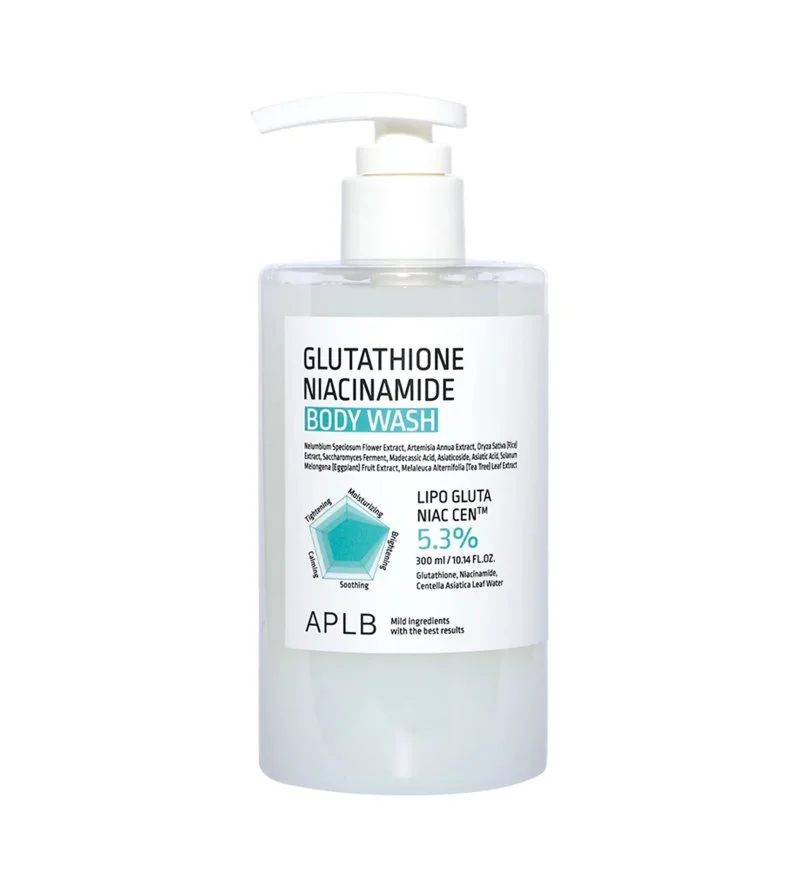 Glutation Niacinamid vlažilni in posvetlitveni gel za prhanje 300 ml