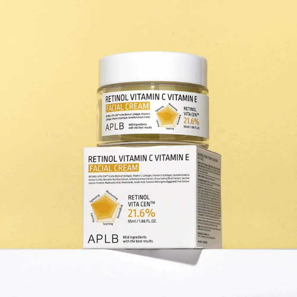 Krema za obraz proti staranju z retinolom, vitaminom C in vitaminom E 55 ml