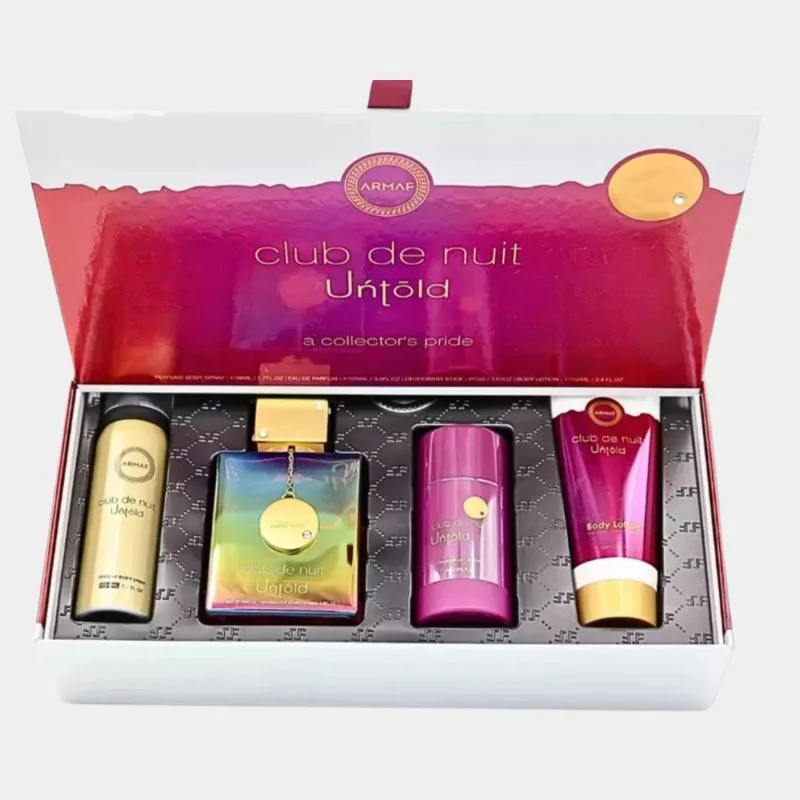 Club de Nuit Untold set – parfumirana voda 105 ml + telesni sprej 50 ml + deodorant v stiku 75 g + losjon za telo 100 ml