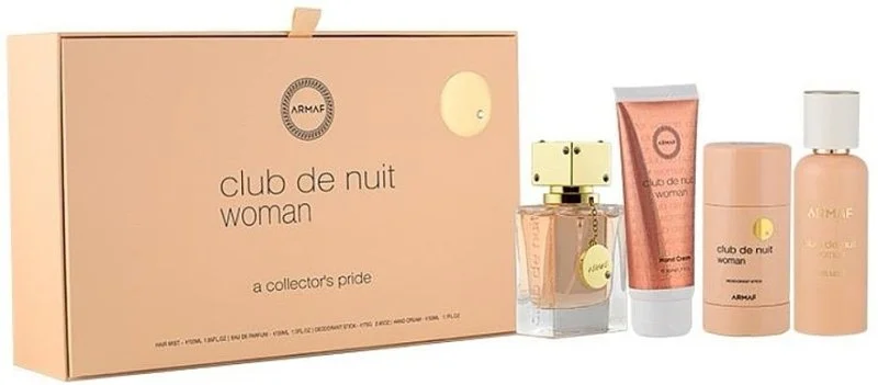 Club de Nuit Woman Set – parfumirana voda 30 ml + dišavna meglica za lase 55 ml + deodorant v stiku 75 g + krema za roke 50 ml