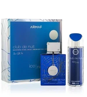 Armaf Club De Nuit Blue Iconic darilni set 105 ml + pršilo za telo parfumska voda za moške