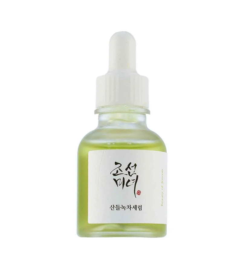 Pomirjujoči serum Zeleni čaj + pantenol serum za pomiritev in krepitev občutljive kože 30 ml