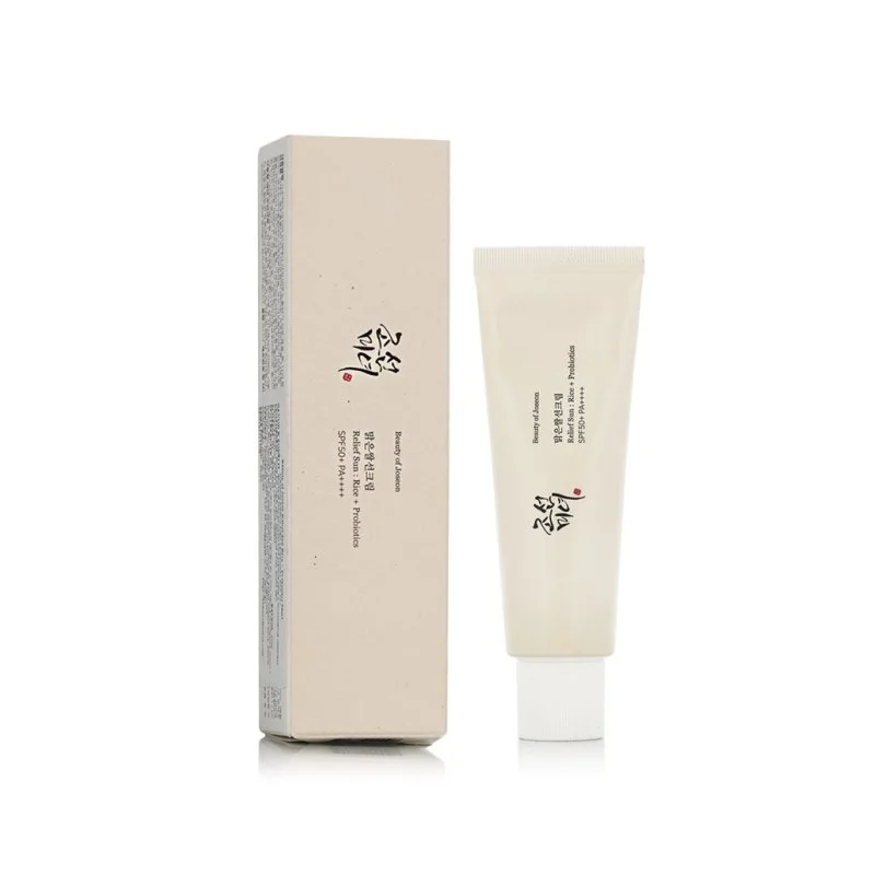 Riž + probiotiki : pomirjujoča sončna krema SPF 50+ 50 ml