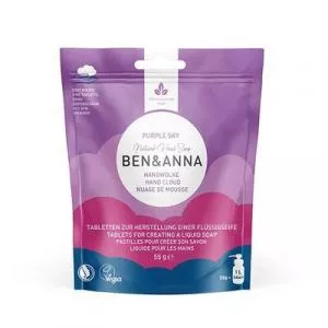 Ben & Anna BEN&ANNA Peneče se milo v tabletah PURPLE SKY, 55 g