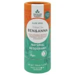 Ben & Anna Trdi dezodorant brez dišav (40 g) - Aloe Vera - za občutljivo kožo