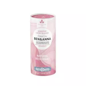 Ben & Anna Dezodorant Sensitive Solid (40 g) - češnjev cvet - brez sode bikarbone