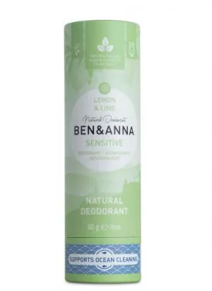 Ben & Anna Dezodorant Sensitive (60 g) - Limona in limeta