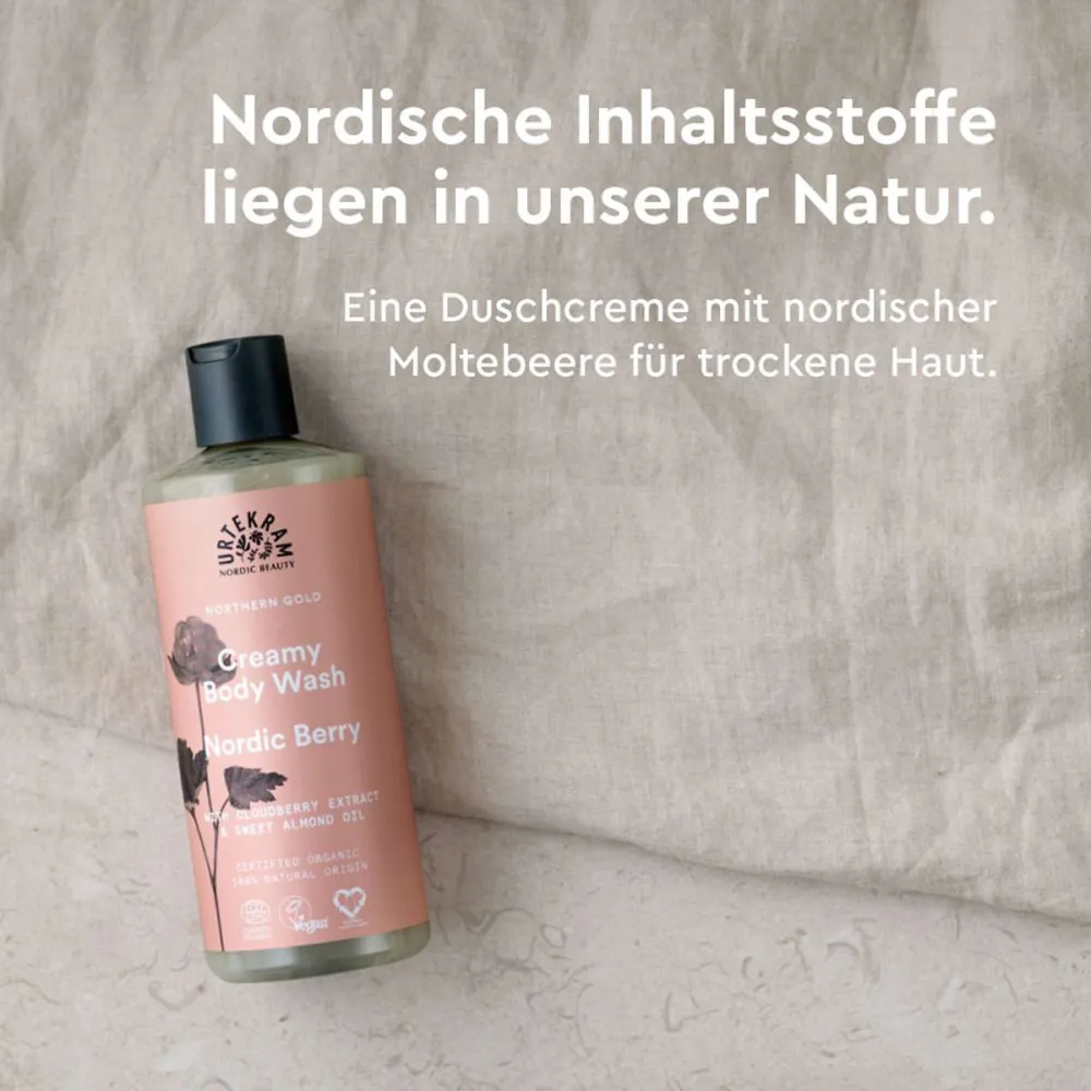 Urtekram Organski gel za prhanje z nordijskimi jagodami 500 ml