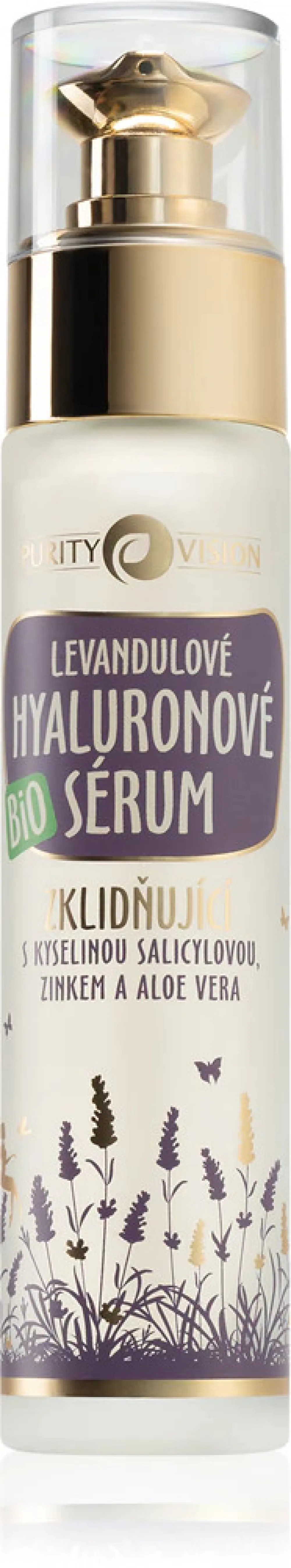 Purity Vision Bio pomirjujoč hialuronski serum s sivko 50 ml
