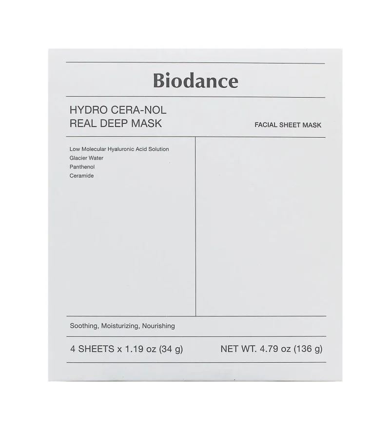 Hydro Cera-Nol Real Deep Mask vlažilna hidrogelna maska za obraz 4x34 g