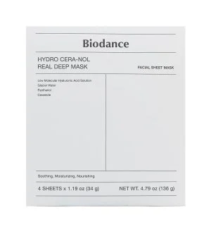 Biodance Hydro Cera-Nol Real Deep Mask vlažilna hidrogelna maska za obraz 4x34 g
