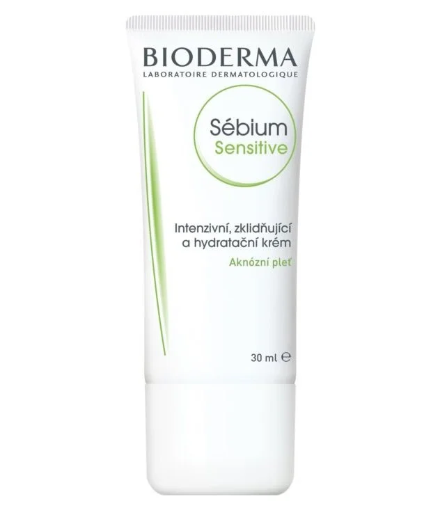 Sébium Sensitive intenzivna pomirjujoča in vlažilna krema za aknasto kožo 30 ml