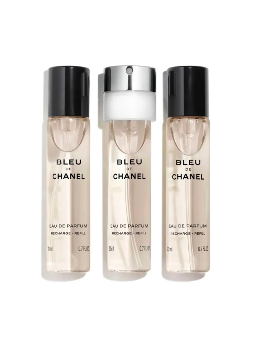 Bleu de Chanel EDP polnilo s pršilko 20 ml + EDP polnilo 2 x 20 ml M 60 ml