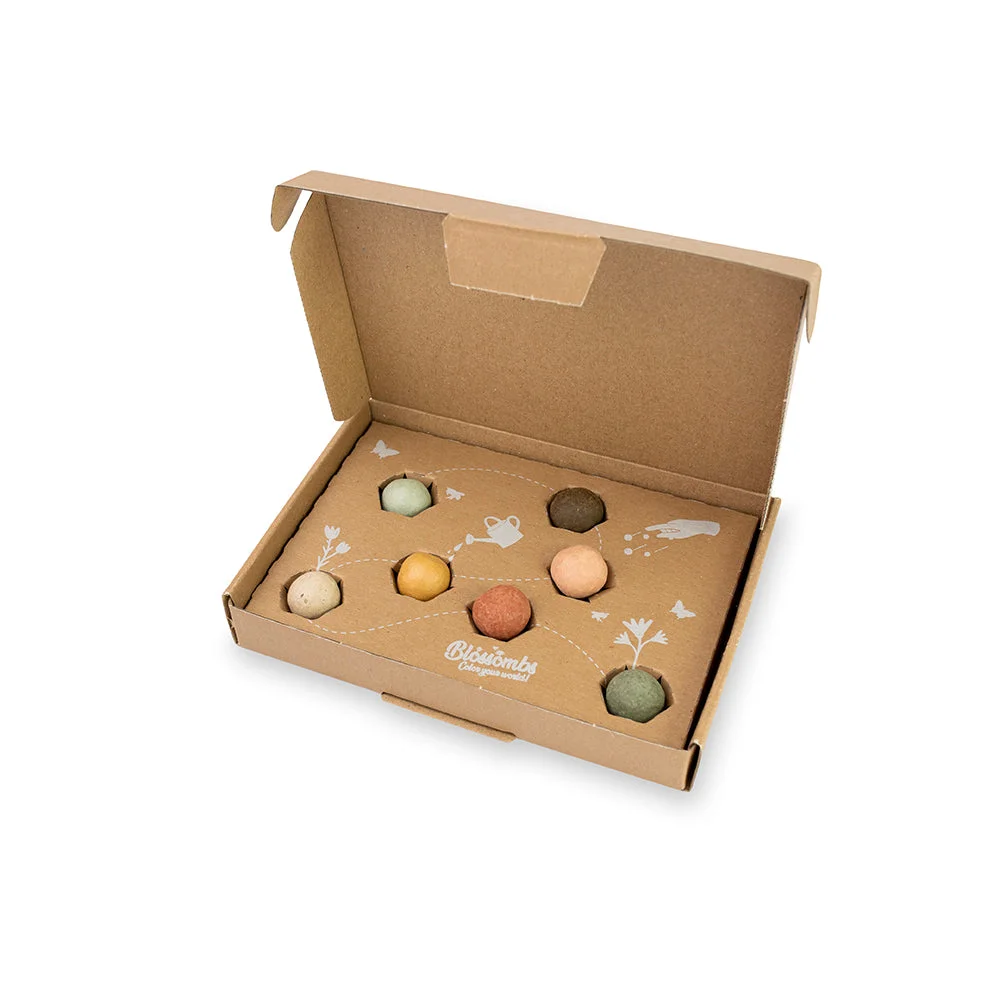 Blossombs Semenske bombe - Manjši darilni komplet - Srečen nov dom (7 kosov) - izvirno in praktično darilo hkrati