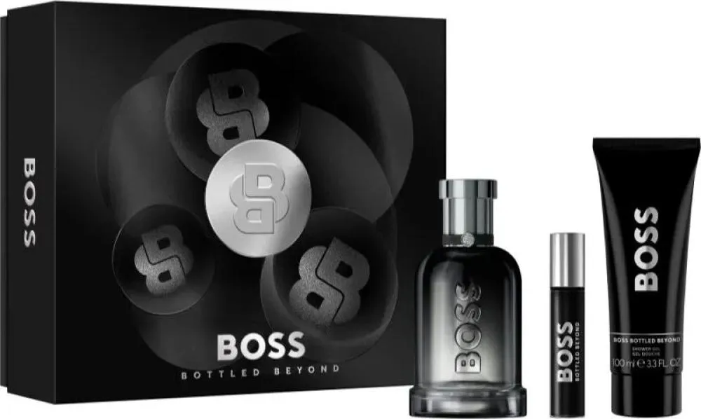 Boss Boss Bottled Beyond 100 ml + EDP MINI 10 ml + gel za prhanje 100 ml parfumska voda za moške