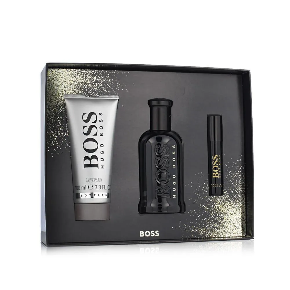 Boss Boss Bottled Parfum 100 ml + Parfum MINI 10 ml + SG parfum za moške