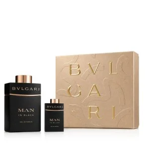 Bvlgari Man In Black ponovno polnljiv 100 ml + EDP parfumska voda za moške