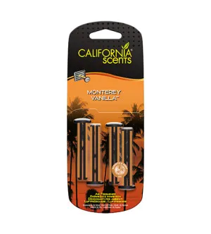 California Scents Vent Stick Monterey Vanilla dišava za avto 4 kosi