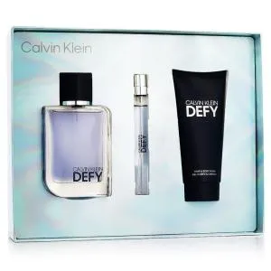 Calvin Klein Defy EDT 100 ml + EDT MINI 10 ml + SG za telo in lase 100 ml M