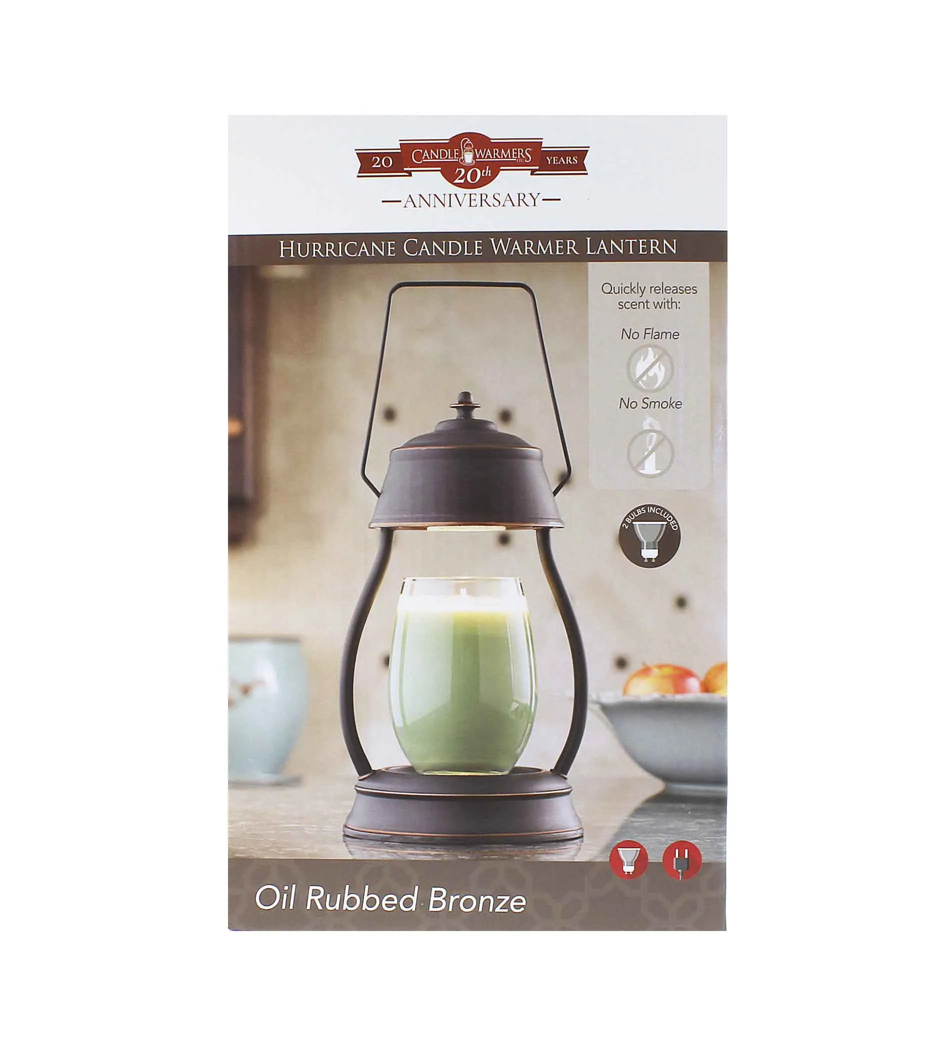 Candle Warmers Hurricane grelna laterna za sveče     bronasta