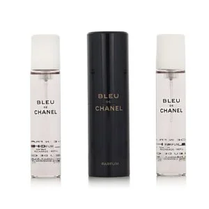 Chanel Bleu de Chanel žepni sprej, ponovno polnljiv, 20 ml + 2 x polnilo parfuma za moške