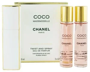 Chanel Coco Mademoiselle polnljiv 20 ml + 2 x EDP polnilo parfumska voda za ženske