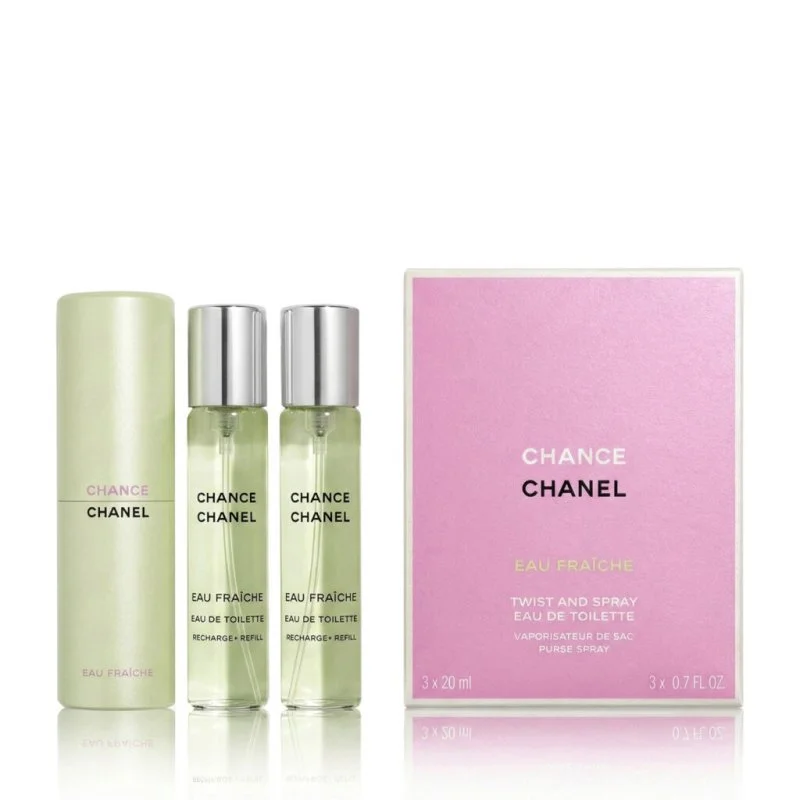 Chance Eau Fraîche polnilo 2 x 20 ml + EDT polnilo z razpršilnikom toaletna voda za ženske