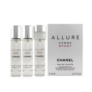 Chanel Allure Homme Sport EDT polnilo 2 x 20 ml + EDT polnilo z razpršilcem 20 ml M