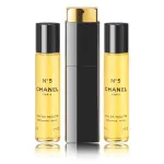 N°5 Eau De Toilette toaletna voda za ženske 3x20 ml polnilna steklenička