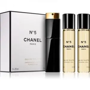 Chanel N°5 Eau De Toilette toaletna voda za ženske 3x20 ml polnilna steklenička