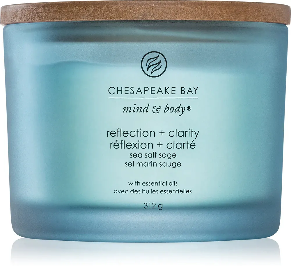 Dišeča sveča Chesapeake Bay Reflection + Clarity s 3 stenji 312 g