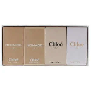 Chloé Les Parfums darilni set toaletna voda Chloé 5 ml + toaletna voda Nomade 5 ml + Chloé 5 ml + parfumska voda Nomade parfumska voda za ženske