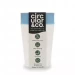Circular Cup (227 ml) - krem/turkizna - iz papirnatih skodelic za enkratno uporabo