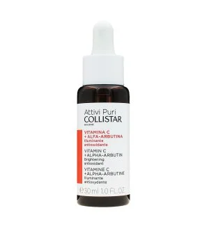 Collistar Attivi Puri vitamin C + alfa-arbutin posvetlitveni serum za obraz