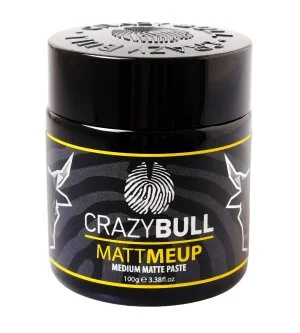 CrazyBull MattMeUp Matte Paste matna pasta za oblikovanje s srednjo fiksacijo 100 g