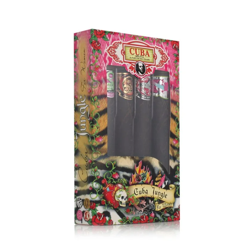 Cuba Jungle 35 ml Cuba Snake + Cuba Tiger 35 ml + Cuba Zebra 35 ml + Heartbreaker parfumska voda za ženske
