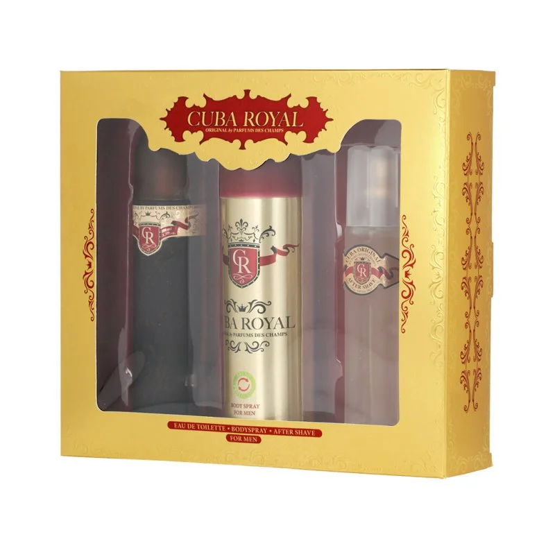 Cuba Royal toaletna voda za moške 100 ml + voda po britju 100 ml + dezodorant v razpršilu