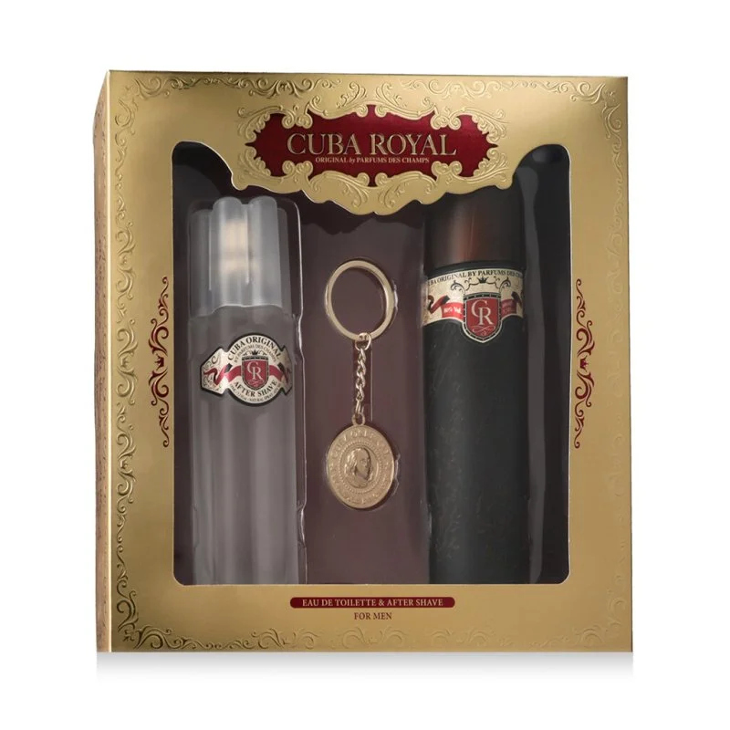 Cuba Royal toaletna voda za moške 100 ml + voda po britju 100 ml + obesek za ključe
