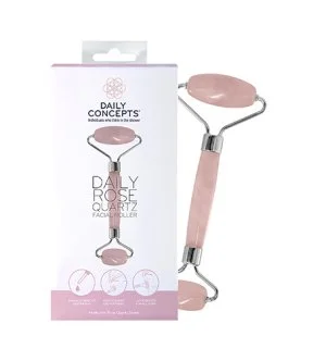 Daily Concepts Daily Rose Quartz Facial Roller masažni valjček za obraz