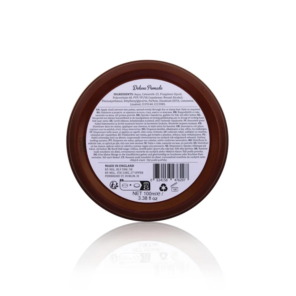Deluxe Pomade pomada za oblikovanje na vodni osnovi za sijaj in obstojnost 100 ml